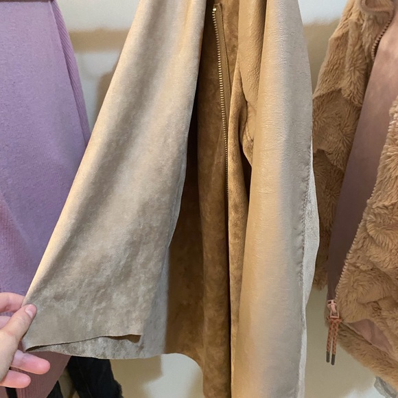 BLANKNYC Drape Front Faux Suede Jacket - Picture 4 of 6